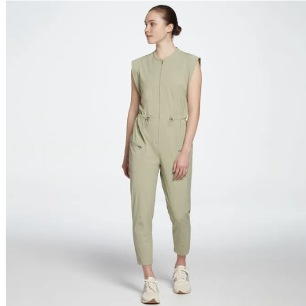 Calia Womens‎ Journey Soft Utility Jumpsuit Size S Green